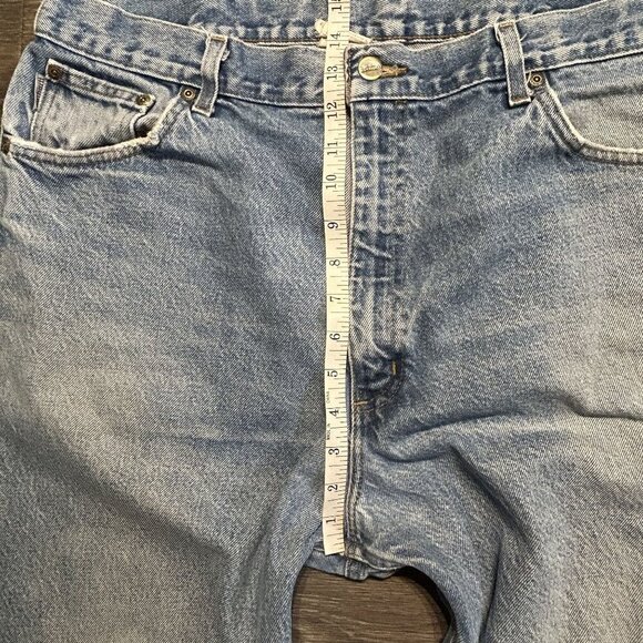 Carhartt B160 DST Jeans 40x34 Light Wash Straight Fit Durable Workwear Denim - Picture 7 of 12